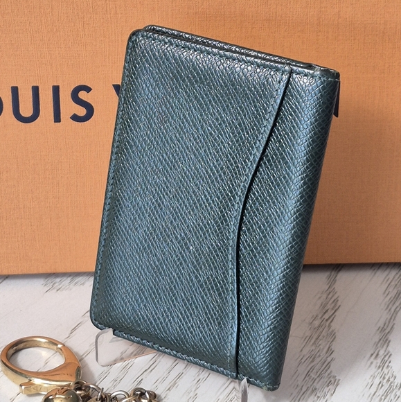 AUTHENTIC Louis Vuitton Taiga Organizer Depoche Business Card Holder - Picture 3 of 12